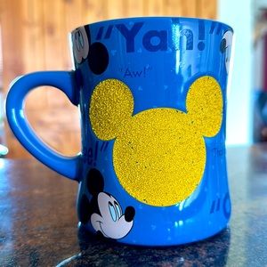 Disney Parks Mickey Mouse mug Coffee cup phrases Gee Yah that’s swell Gosh boy